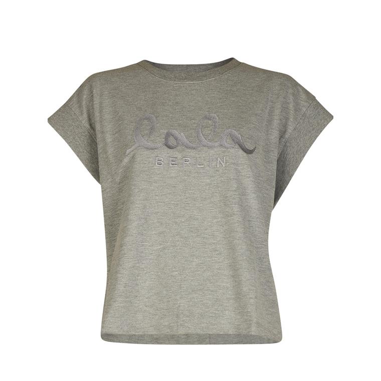 Lala Berlin Celina T-shirt, Grå Melange 